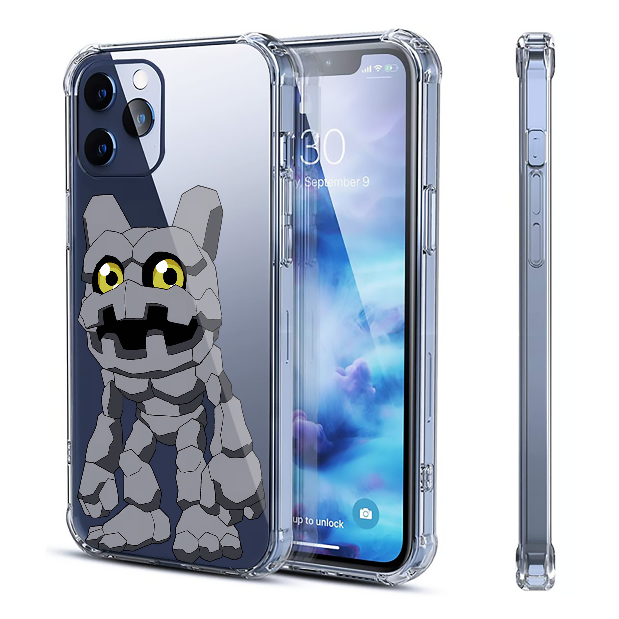 （画像用） Digimon デジタルモンスター/デジモン 【iPhone 12シリーズ対応】透明スマホケース（クリアソフトケース）